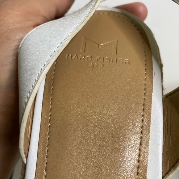 🍄 Marc Fisher Women Gigli Black White Snake Print Espadrille Sandal Siz… - Picture 6 of 13